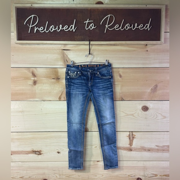 Rock Revival Judy Cuffed Skinny Jeans - Picture 1 of 5